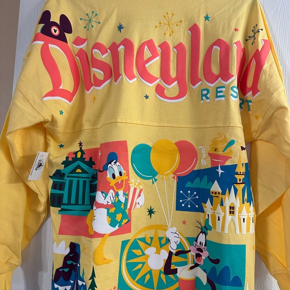 Disney Tops - Disneyland play in the parks Yellow Long Sleeve spirit jersey xs